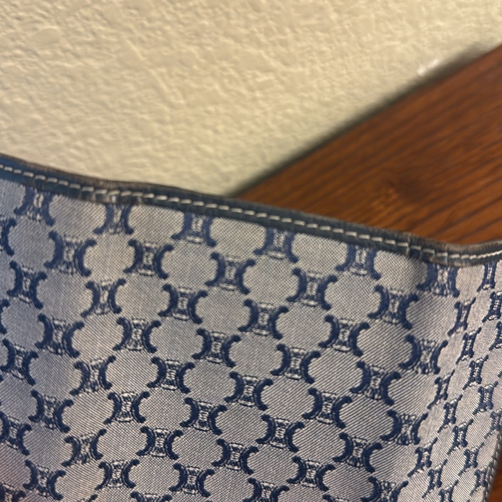 Celine Macadam Authentic Blue Canvas Keyholder Case missing key holders - Picture 7 of 14